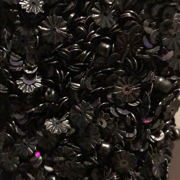 Black All Saints mini skirt with beading - Picture 3 of 4